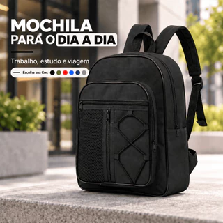 Mochila Masculina Trabalho Nacional Promoção Escolar Pronta Entrega Reforçada Unissex Premium Resistente Estampada