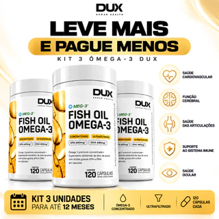 Omêga 3 DUX Fish Oil - Pote 120 Cápsulas