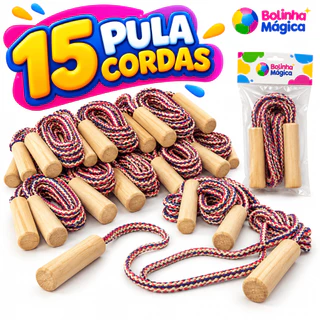 15 Corda De Pular Brinquedo Infantil Kit Festa Junina Lembrancinha Aniversário Prenda Quermesse