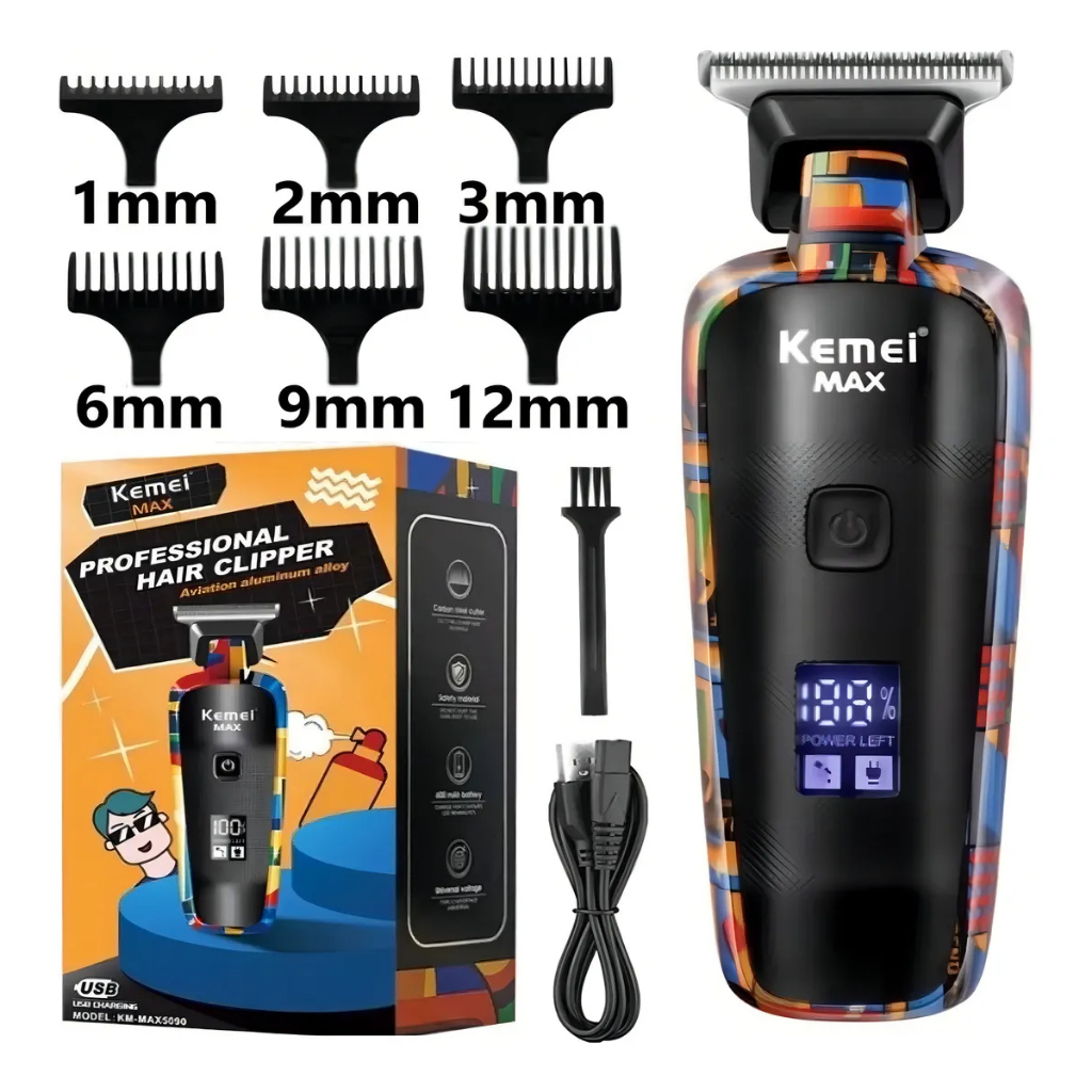 Máquina De Cabelo e Barba Homens Profissional Máquina Elétrico