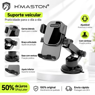 Suporte de Celular Carro Ventosa Rotação 360° Articulado Fixação no Painel e Vidro CJ-72