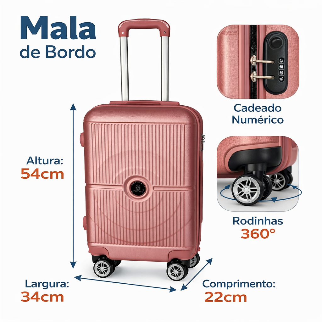 mala de viagem 10kg , mala de bordo 10kg para aviao medidas 55x35x22 ...