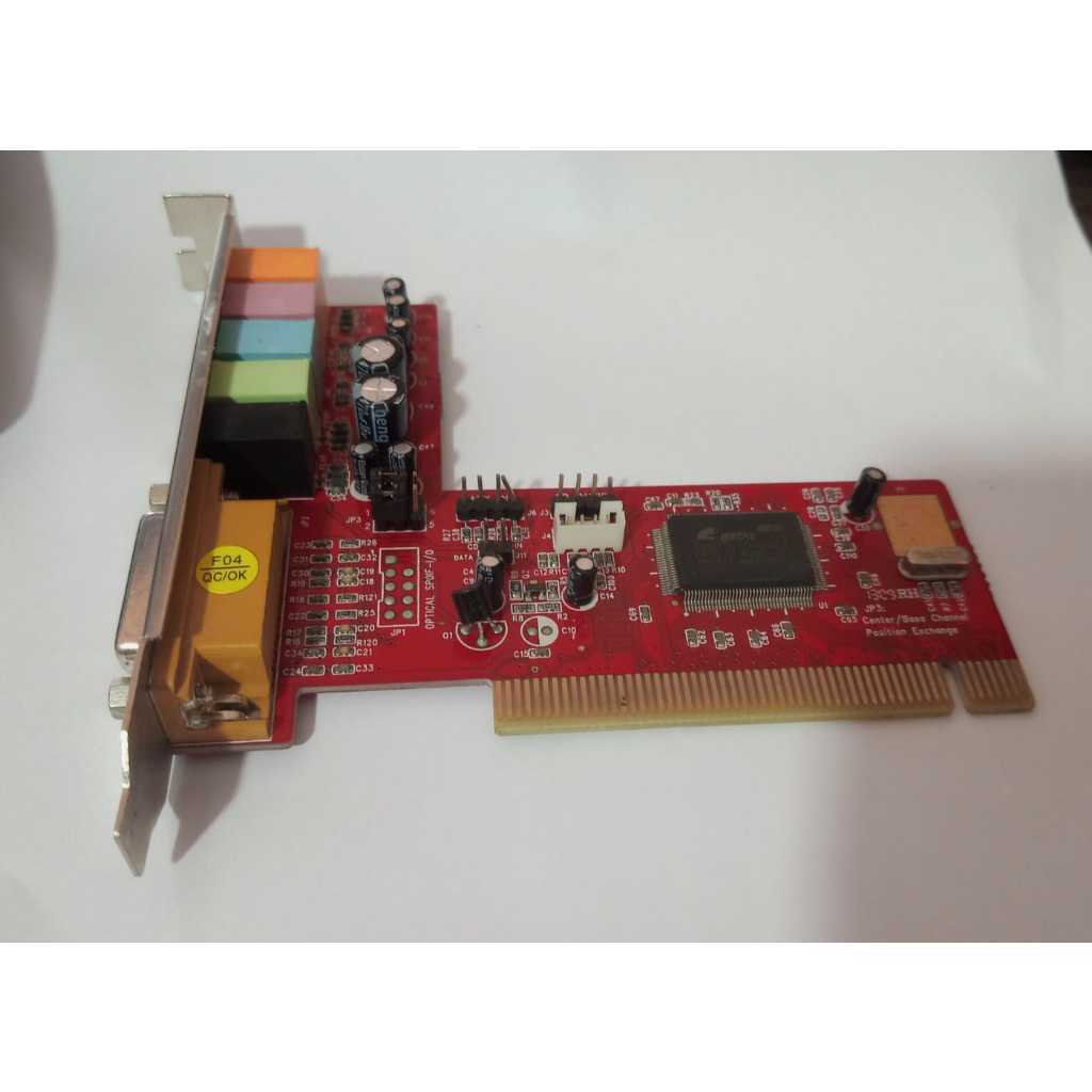 Placa de som PCI cmi8738 6ch Sound Card | Shopee Brasil