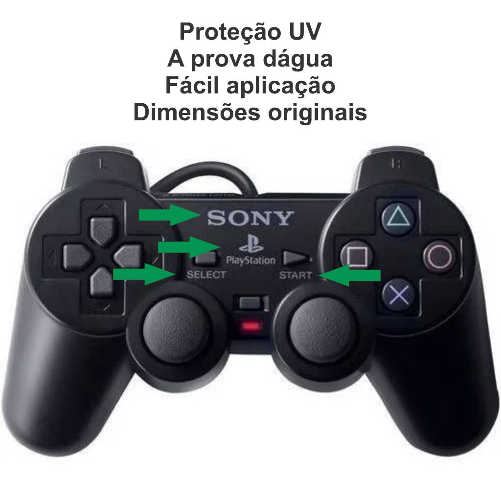 Kit adesivo para controle ps2 play station 2 em branco | Shopee Brasil