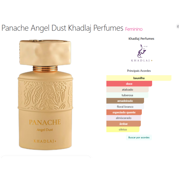 Panache Angel Dust Khadlaj Extrait de Parfum - original | Shopee