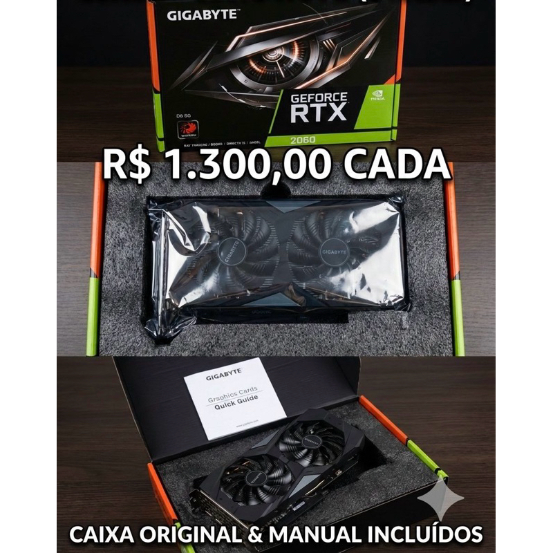 rtx 2060 3 fan em Promoção na Shopee Brasil 2026