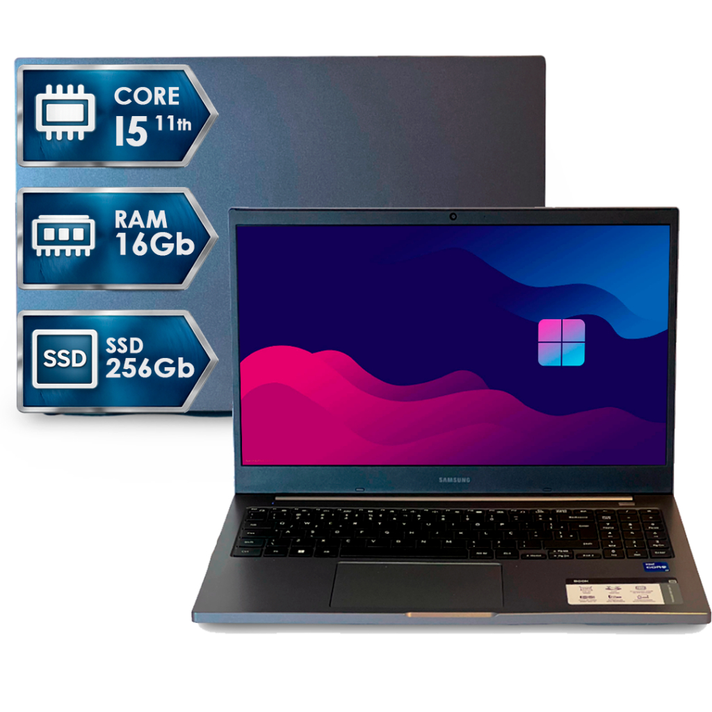 Notebook Samsung Book i5 11ª Geração 16GB RAM SSD 256GB | Recondicionado