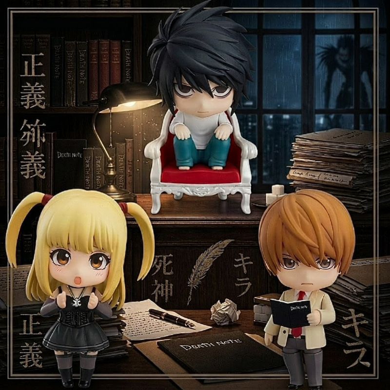 Action Figure estilo nendoroid L, Misa Amane e Light Yagami – Death ...