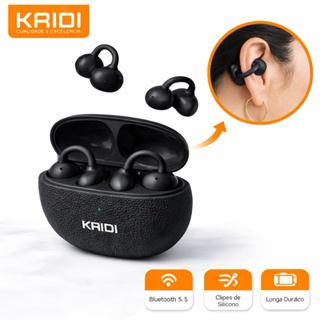 Fone Bluetooth Earclip 5.2 TWS sem fio, TIPO CLIPS, 9d hifi, Kaidi KNC4201