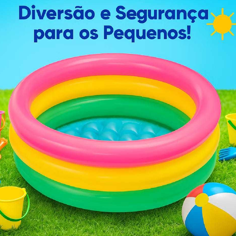 Piscina Inflável Infantil Pôr do Sol 28L Intex 57107 – Colorida ...