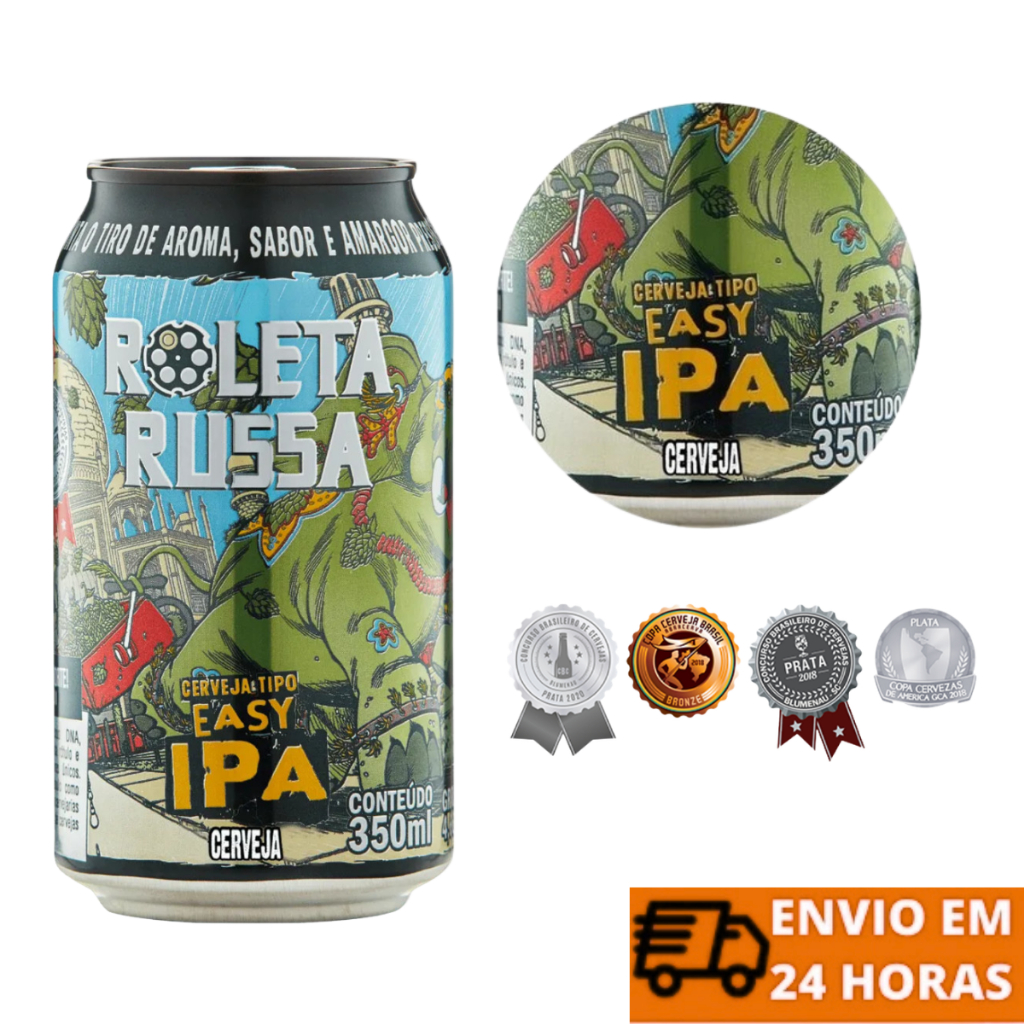 Cerveja Roleta Russa Easy IPA 350ml