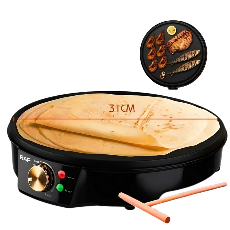 Crepeira Elétrica RAN R.528 1200W Antiaderente – Faça Crepes