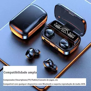 Fone de ouvido m10,Bluetooth v5 sem fio