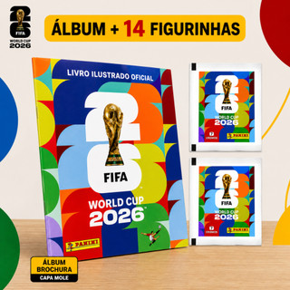 Álbum Copa Do Mundo Oficial Panini Fifa 2026 Capa Mole Brochura 112 Páginas Original Licenciado Coleção Futebol — foto 4 — Achou Levou Brasil
