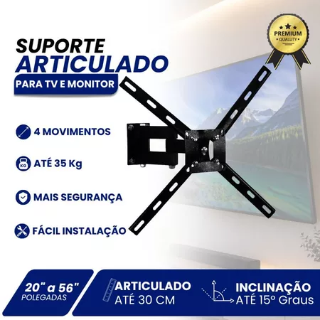 Suporte Articulado QS30 para TV 26-50 polegadas