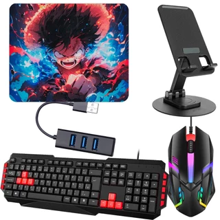 Kit Mobilador completo com teclado e mouse 2400dpi e acessorios