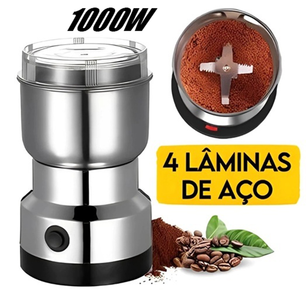 Moedor De Café 110v Electric Coffee Grinder Stainless Steel 