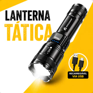 Lanterna Super Potente Led Militar 3 Em 1 T9 Tática Forte Longo Alcance recarregável pesca camping