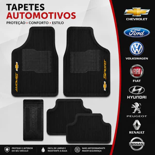 Jogo Tapete Automotivo Reforçado Antiderrapante Proteção Total
