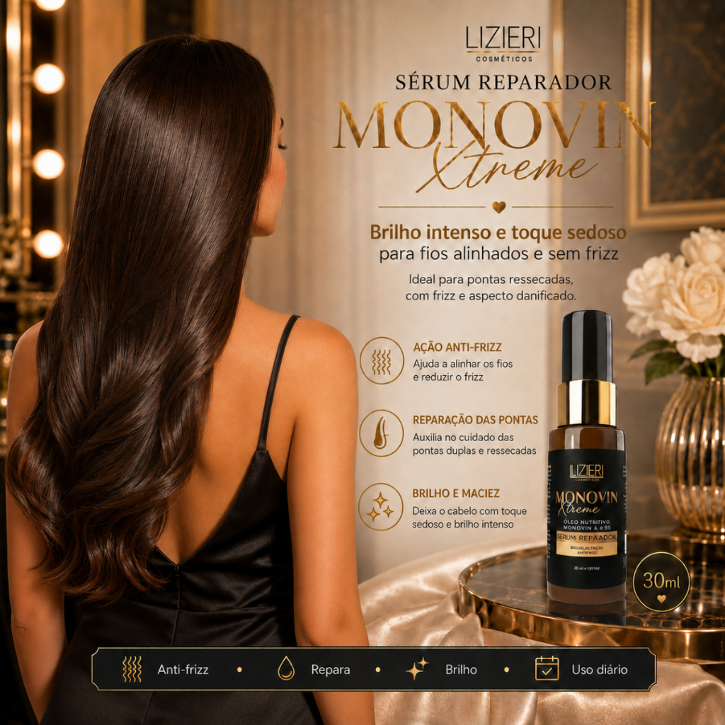 Kit Monovin Xtreme Shampoo Tônico Crescimento Capilar Acelerado