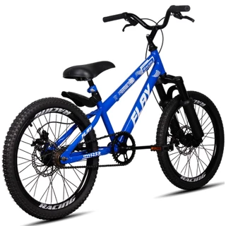 Bicicleta Aro 20 Mtb Infantil Criança 6, 7, 8 Anos Freio A Disco Suspensão Menino Flay