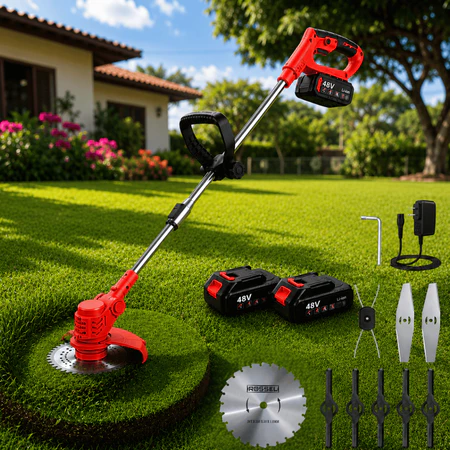 Aparador Grama 1580W Nakasaki Cortador 4 em 1 Roçadeira Elétrica 48V
