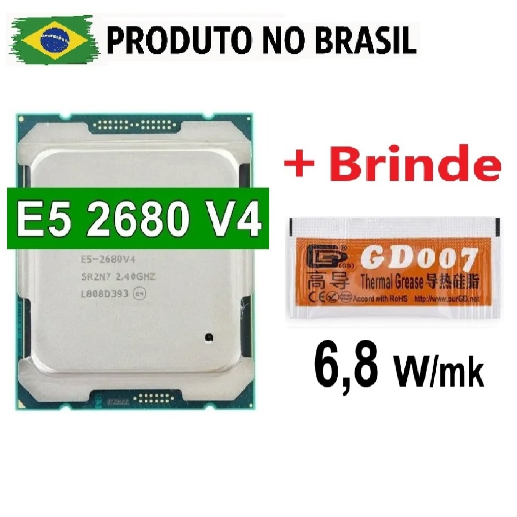 Processador Intel Xeon E5 2680 v4 - 14 núcleos - 28 threads – 2,4