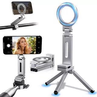 Suporte Magnético para Celula Giratório 360° para Mesa, Ideal para Live e Selfies