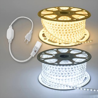 1 a 10 Metros Fita Mangueira Led 5050 Branco Frio/Quente 110v/220v de + Fonte de