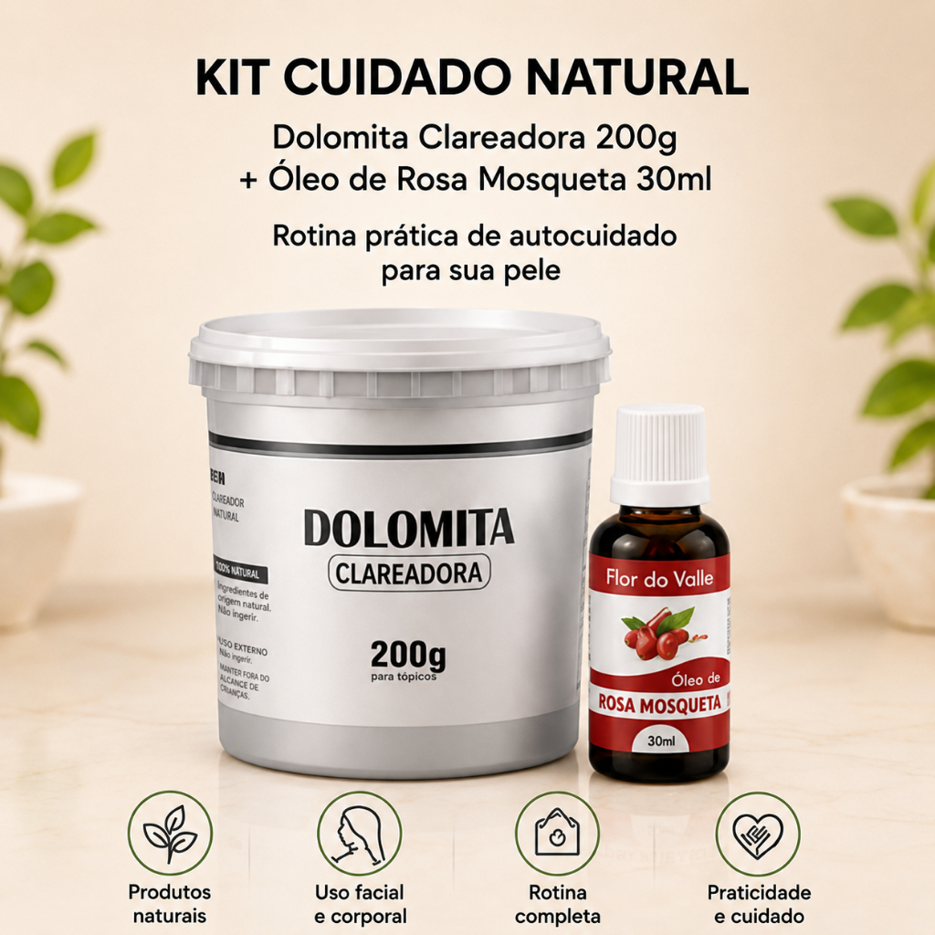 Dolomita clareadora 200 g com óleo de rosa mosqueta — foto 2