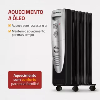 Aquecedor A Óleo Multifuncional 1500w Portátil A-06 Mondial - 127v
