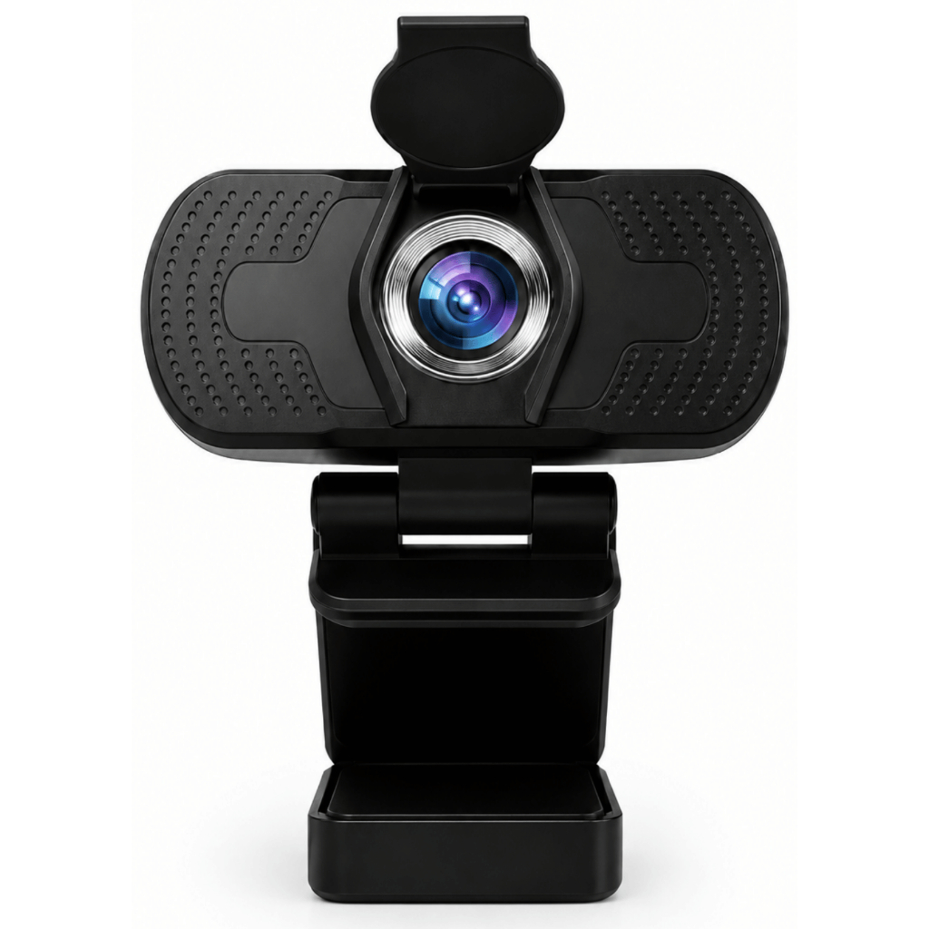 Webcam Full HD com Microfone Anti-Ruído