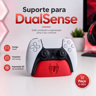 Suporte Controle PS5 DualSense Homem-Aranha Base Gamer Setup Playstation 5