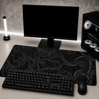 Mouse Pad Gamer Trabalho Antiderrapante Alta Precisão Grande Desk Pad Base Emborrachada para Teclado e Mouse Estudo