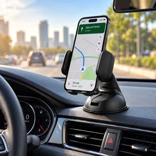 Suporte Celular Veicular Carro Trava Ventosa Painel Vidro Hmaston