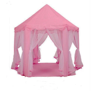 Barraca Infantil Tenda Cabana Menina Menino Casinha de Brincar Dobrável Rosa Azul para Interior Entrega Direta Rápido