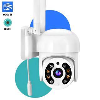 Câmera de Segurança Wi-Fi PTZ Alcance Infravermelho 40m Visão Noturna Colorida ICSEE ou Yoosee