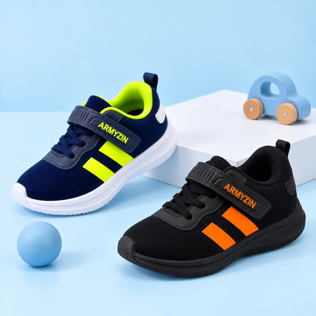 Kit 2 Pares Tenis Infantil Menino Menina 26 ao 34 Com Velcro + Cadarço ...