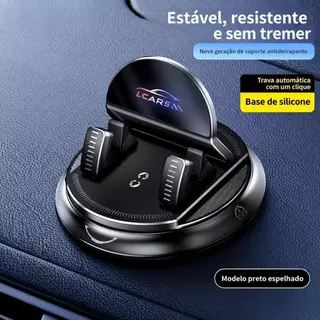 Suporte de Celular para Carro 360° | Giratório, Antiderrapante e Ajustável para Painel