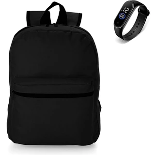 Mochila Escolar Para Trabalho Reforçada Viagem+Relogio Digital Mega Oferta