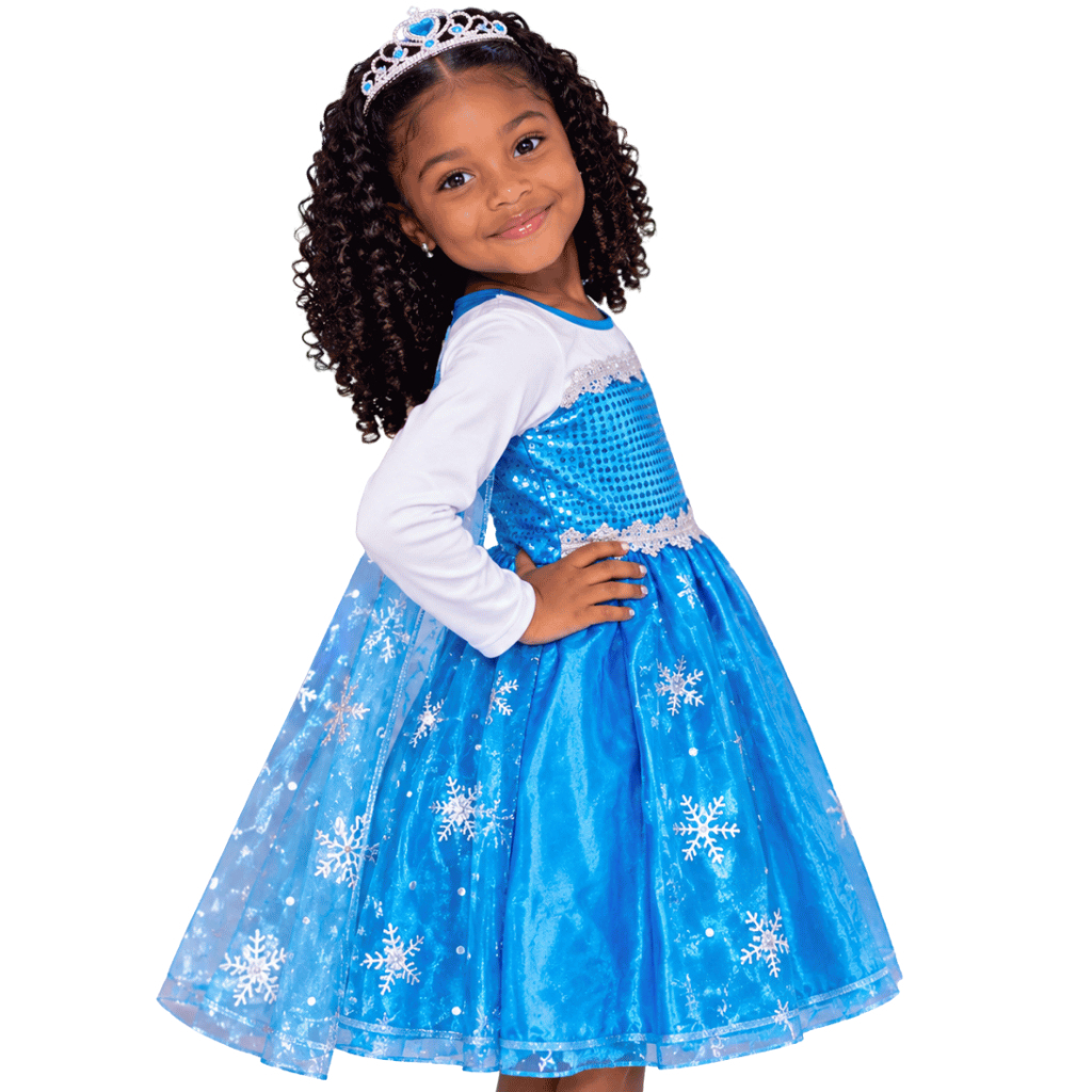 FANTASIA ELSA FROZEN INFANTIL Vestido de Luxo Azul Princesa Disney ...