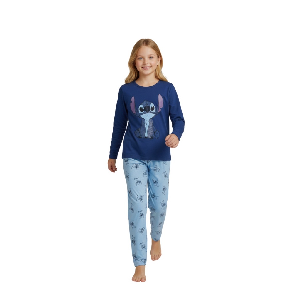 Pijama de Frio Infantil Menino e Menina Personagens Manga Longa e calça em Oferta na Shopee