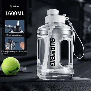 Garrafa de água de grande capacidade, copo para exercícios físicos no verão, copo esportivo