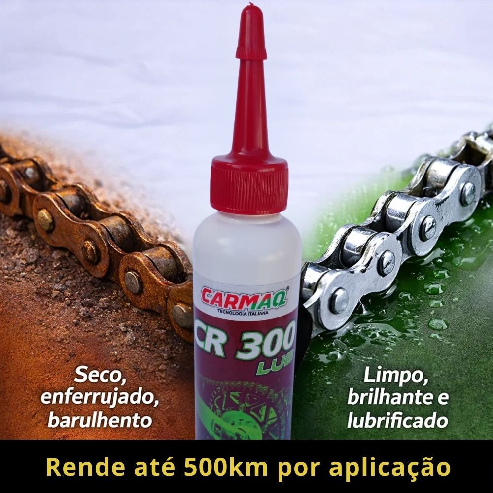Kit Lubrificante para Corrente Moto Bike CR300 55ml | Kit com 1,2 ou 3 ...