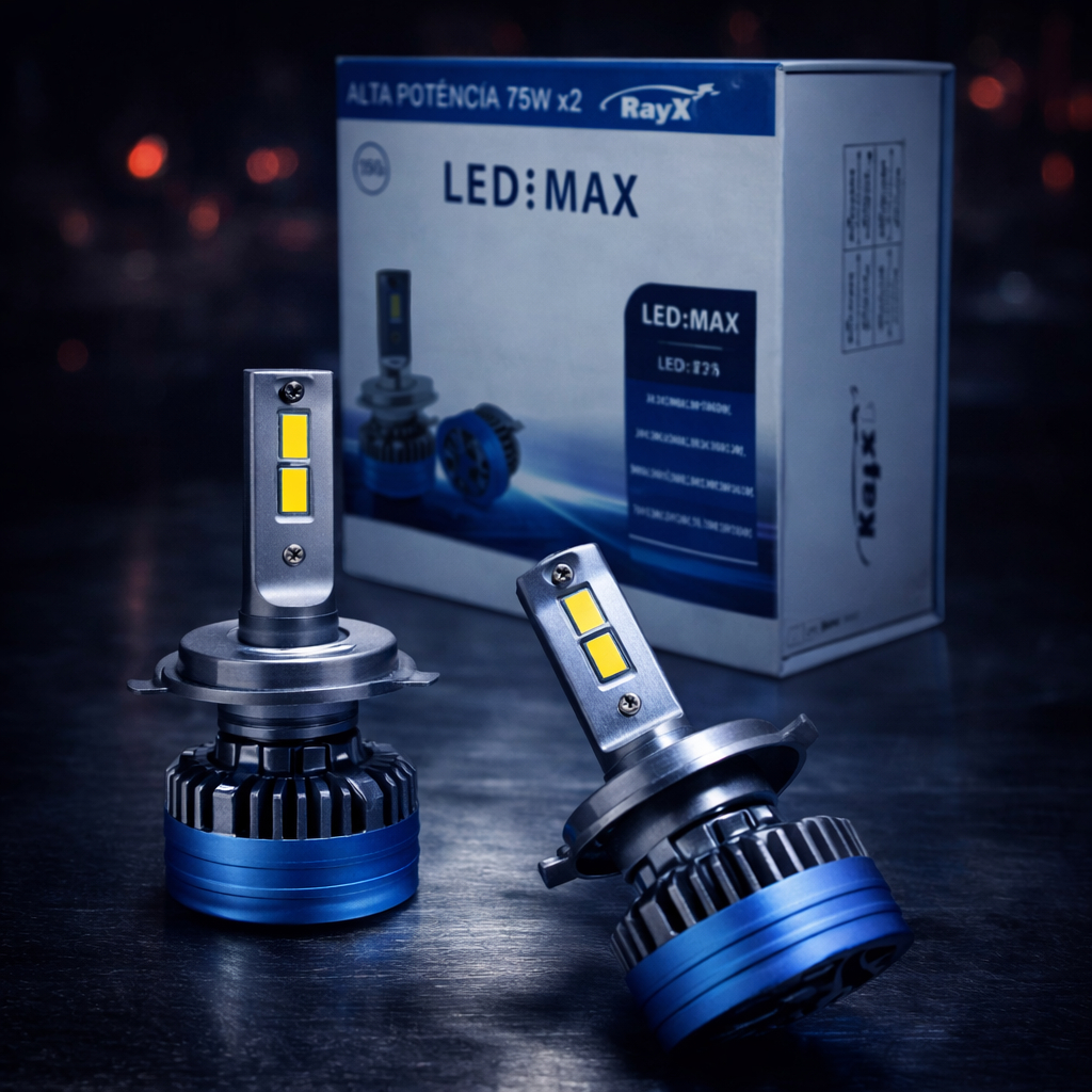 Lâmpada Automotiva Led Max Ray X 6000k 15000L 12/24v | Shopee Brasil