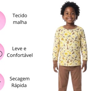 Pijama Manga Longa Inverno Infantil Tecido Confortável Malha Divertido Charlotte Pijamas em Oferta na Shopee
