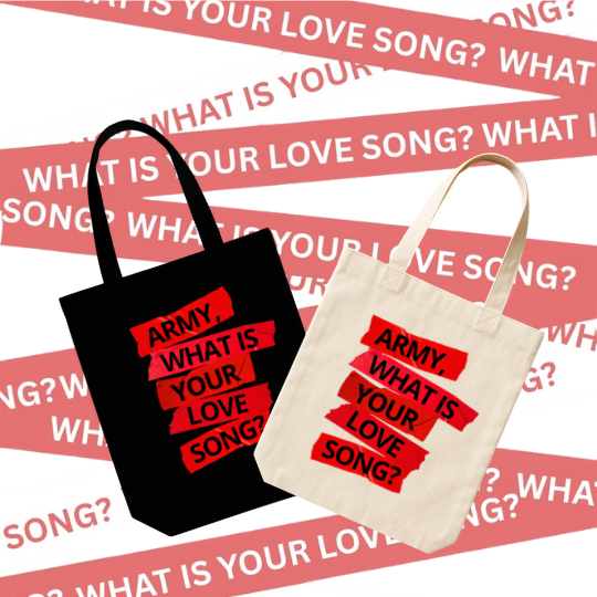 Ecobag ARIRANG BTS ARMY What Is Your Love Song l Música Álbum 2026