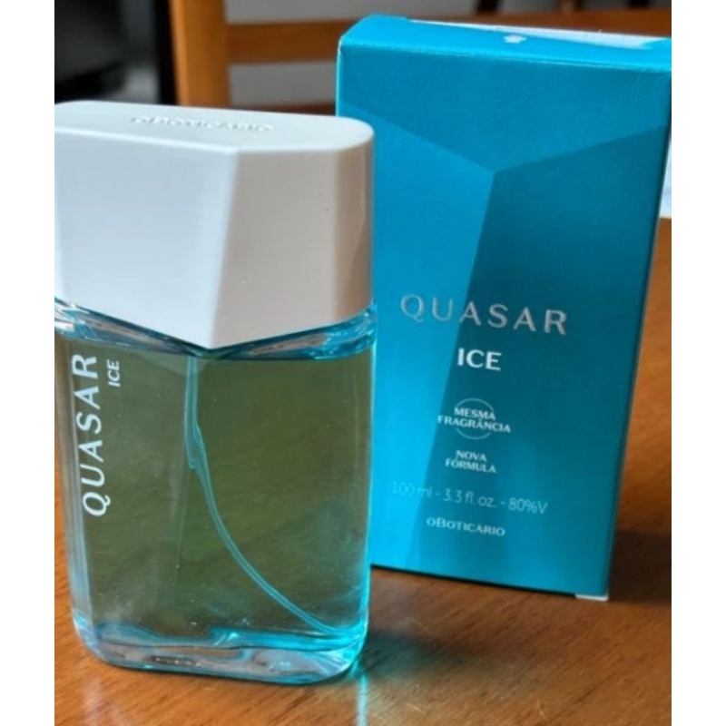 Perfume Masculino Quasar Ice O Boticário 100ml Colônia Fresco e Refrescante Original em Oferta na Shopee