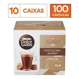 Kit 10 Caixas Dolce Gusto Alpino Chocolate 100 Cápsulas em Oferta na Shopee