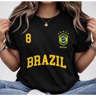 Blusa Feminina Brasil T-shirt Verão Algodão — foto 3 — Achou Levou Brasil